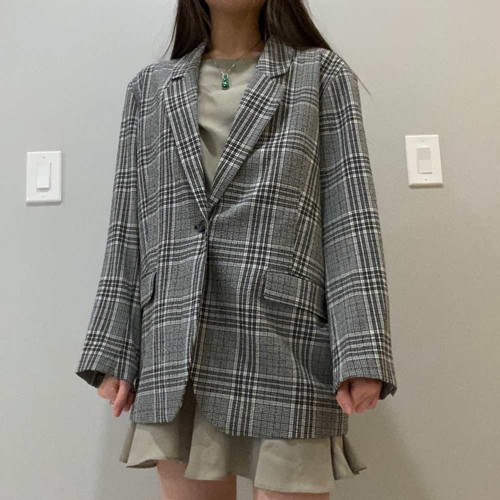 Weekday Official Checked Blazer - image 2